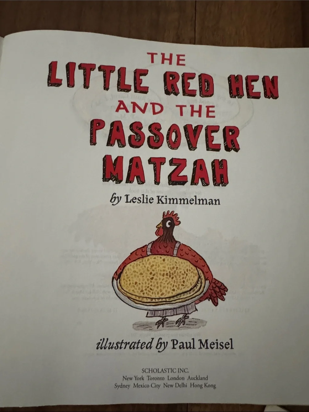 The Little Red Hen and the Passover Matzah - Scholastic